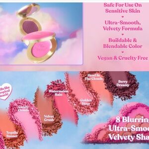 Too Faced Blurring Velvet Blush - Pink and Brown Shades